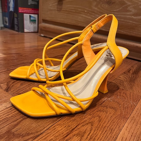 Orange Strappy Heels - Picture 12 of 13